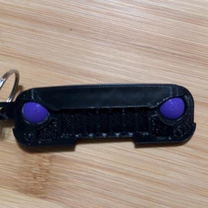 Angry Jeep Grill Keychain