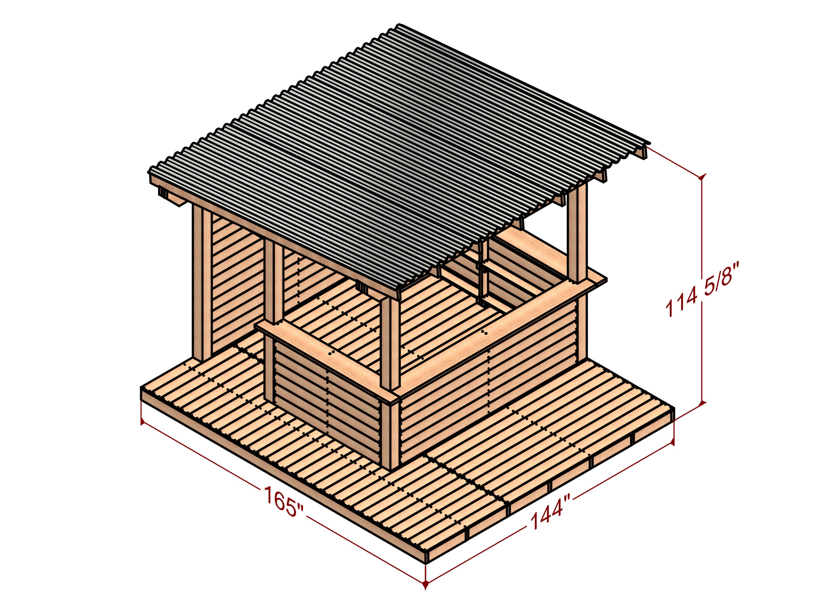 Outdoor kitchen framing plans hot sale