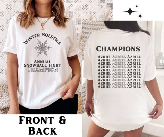 Winter Solstice Shirt Snow Ball Fight Shirt Champion Shirt bat