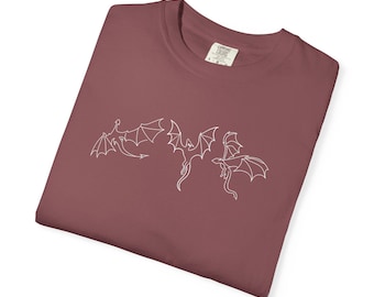 Camiseta de dragón de libro de fantasía: Camiseta de la Cuarta Ala de la Escuela de Guerra Basgiath