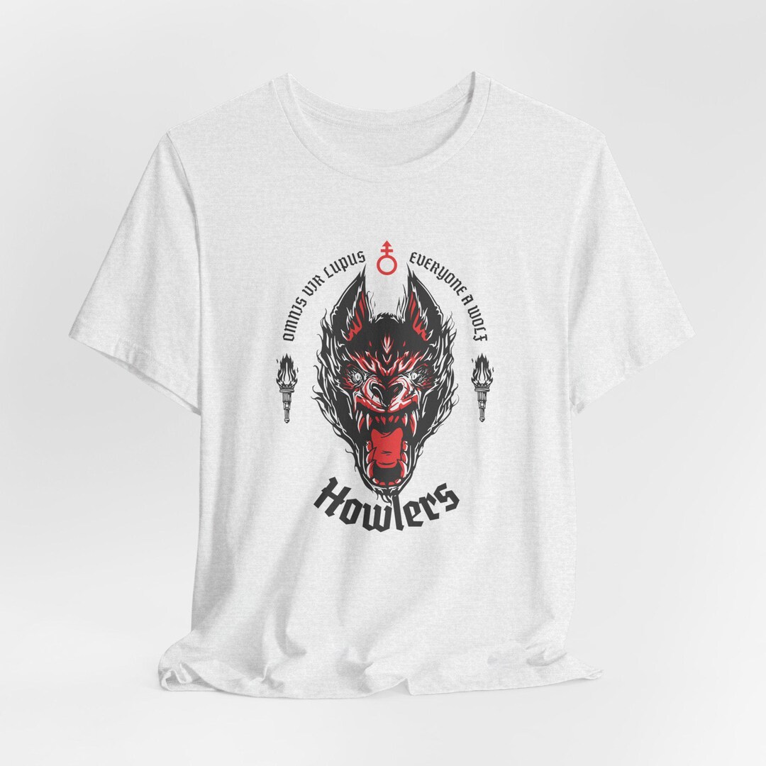 Howlers Red Rising Vector Howlers Wolf Head Graphic Tee, Red Rising Gothic Shirt - Etsy