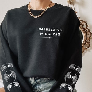 Impressive Wingspan Crewneck,Night Court shirt,Bat Boys,Bookish,ACOTAR, ACOMAF, Feyre,Fantasy book,bookish,Azriel,Unisex Crewneck Sweatshirt