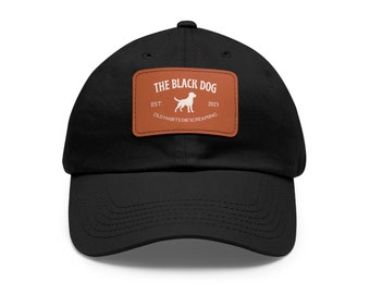 Black Dog Hat, oude gewoonten, sterven schreeuwen, liefde van mijn leven, verlies van mijn leven, Hoed met lederen patch, gemartelde dichter