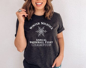 Bat Boys ACOTAR T-Shirt: Winter Solstice Snowball Fight Champion