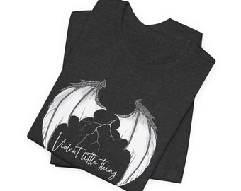 Fourth Wing Shirt: Bookish Fantasy Tee - Violet & Xaden
