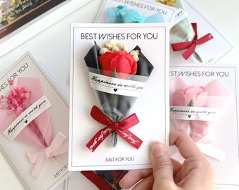 Tarjeta de regalo vintage con flores secas en 3D: una bonita tarjeta de felicitación para cumpleaños, bodas, aniversarios, baby showers o un regalo para ella.