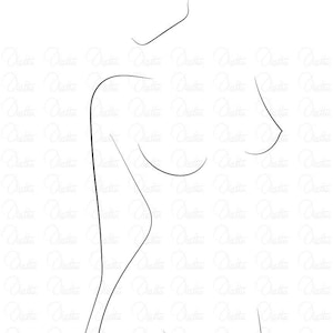 Arte de línea de cuerpo femenino png svg, cuerpo de mujer, arte de línea femenino, arte de pared, arte de tarjeta de visita, arte de línea minimalista