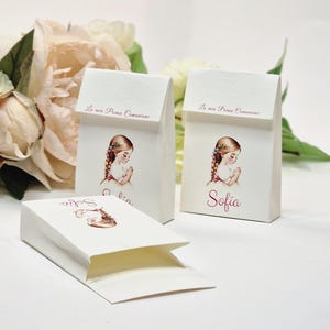 Confetti box, personalized communion favor