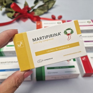 Scatolina tipo farmaco , bomboniera laurea medicina, farmacologia Scatola per confetti personalizzata, laurea in psicologia