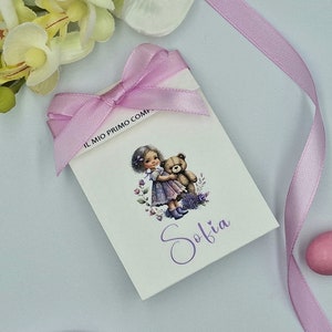 Birthday favor, personalized confetti holder - Birth, Baptism, Communion favors - DIY kit boxes