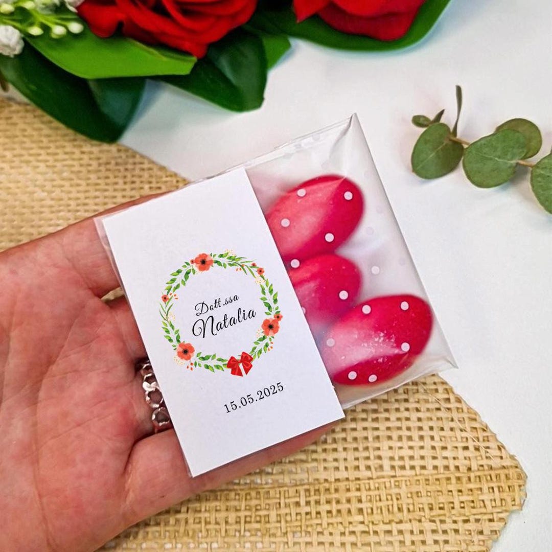 Graduation Favors With Personalized Confetti Sachets, Pharmacy Style ...