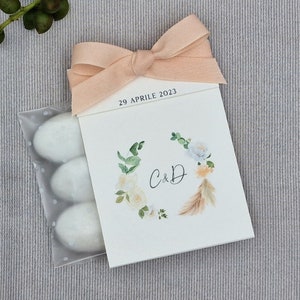 Personalized wedding favor holder, DIY wedding favors, Personalized confetti case