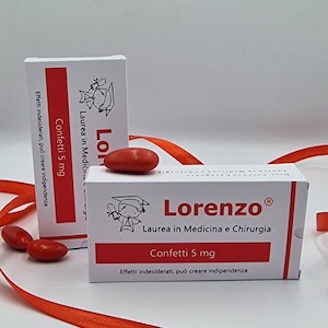 Favor de graduación de enfermería, tipo medicina y farmacología, caja de confeti personalizada, porta confeti de graduación