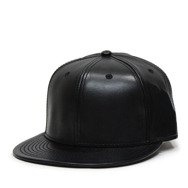 Leather Baseball Cap