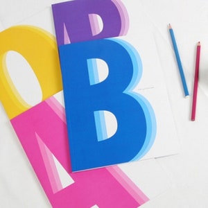 Initial O Blank Notebook, Blood Type O, Yellow, 64 Pages, 10&quot; x 7.5&quot;, Soft Cover
