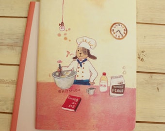 Cupcake Lovely Lined Notebook, 64 Ruled Pages, Medium, 8.25&quot; x 6&quot;, Soft Cover, Bookmark