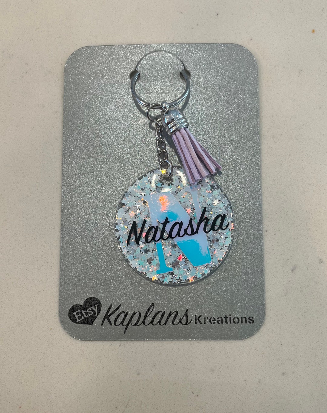 Star Glitter Keychains L Personalized Keychains L Gift L Etsy