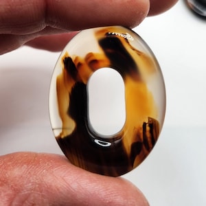 Colgantes de ágata de Montana tallados a mano de alta calidad TK AA, joyería de artista