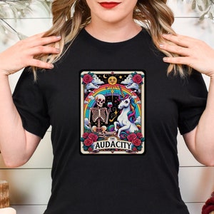 Die Kühnheit lustiges Tarotkarten-Shirt, Tarot-Leser-Shirt, süßes Tarotkarten-Shirt, super süße Geschenke für Tarotkartenleger, individuelles Tarot-Shirt