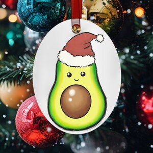 Adorable avocado ornament, cute avocado ornament, avocado ornament, avocado lover, avocado lover ornament, avocado lover gift, avocado gift