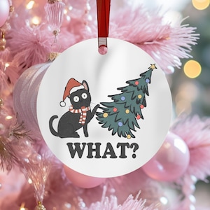 Funny cat ornament, cute cat ornament, cat lover ornament, cat lover gift, personalized ornament, cat ornament, gift for cat lover,