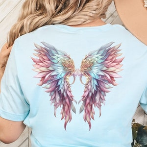 Angel wings shirt, fairy wings shirt, beautiful angel wings shirt beautiful fairy wings shirt, wings shirt, wings on back,