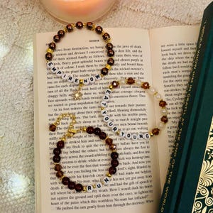 Handmade Hozier-Inspired Glass Bead Bracelets