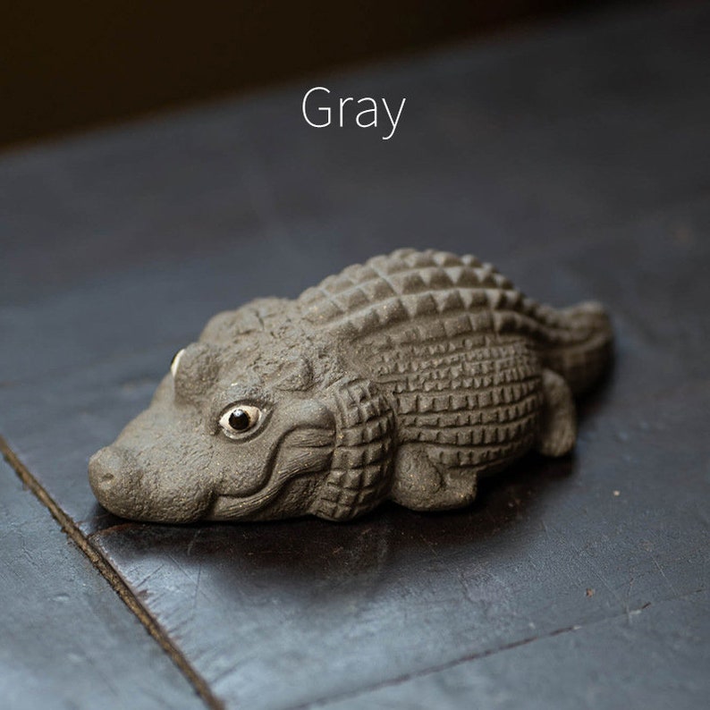 Curationcoceramic Cute Crocodile Tea Pet Tea Friend for Tea Etsy