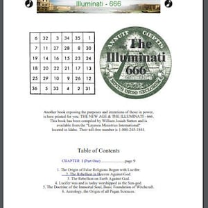 The New Age and Illuminati 666 by William Josiah Sutton PDF | Conspiracies, Secret Societies & Hidden Agendas Ebook | Instant Download