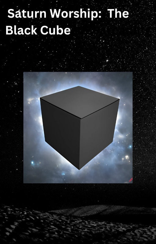 Saturn Worship the Black Cube Etsy