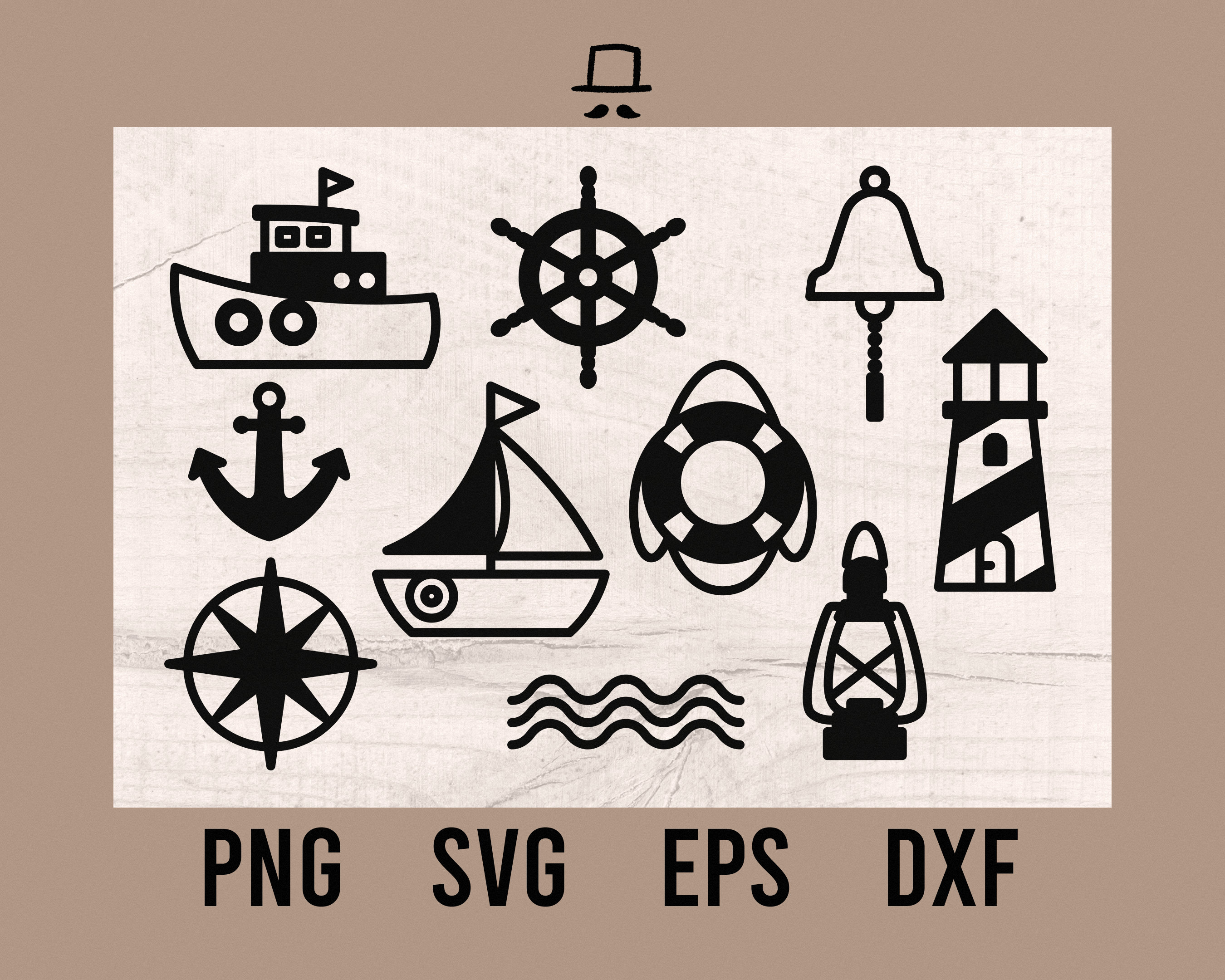 Compass Wave Svg Etsy