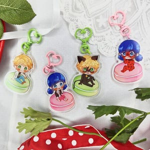 Cat and Bug | Double-Sided 2.5&quot; Acrylic Keychains