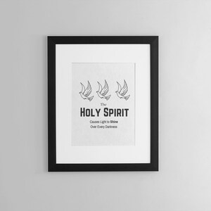HOLY SPIRIT Printable Bible Verse Christian Wall Art Decor - Etsy