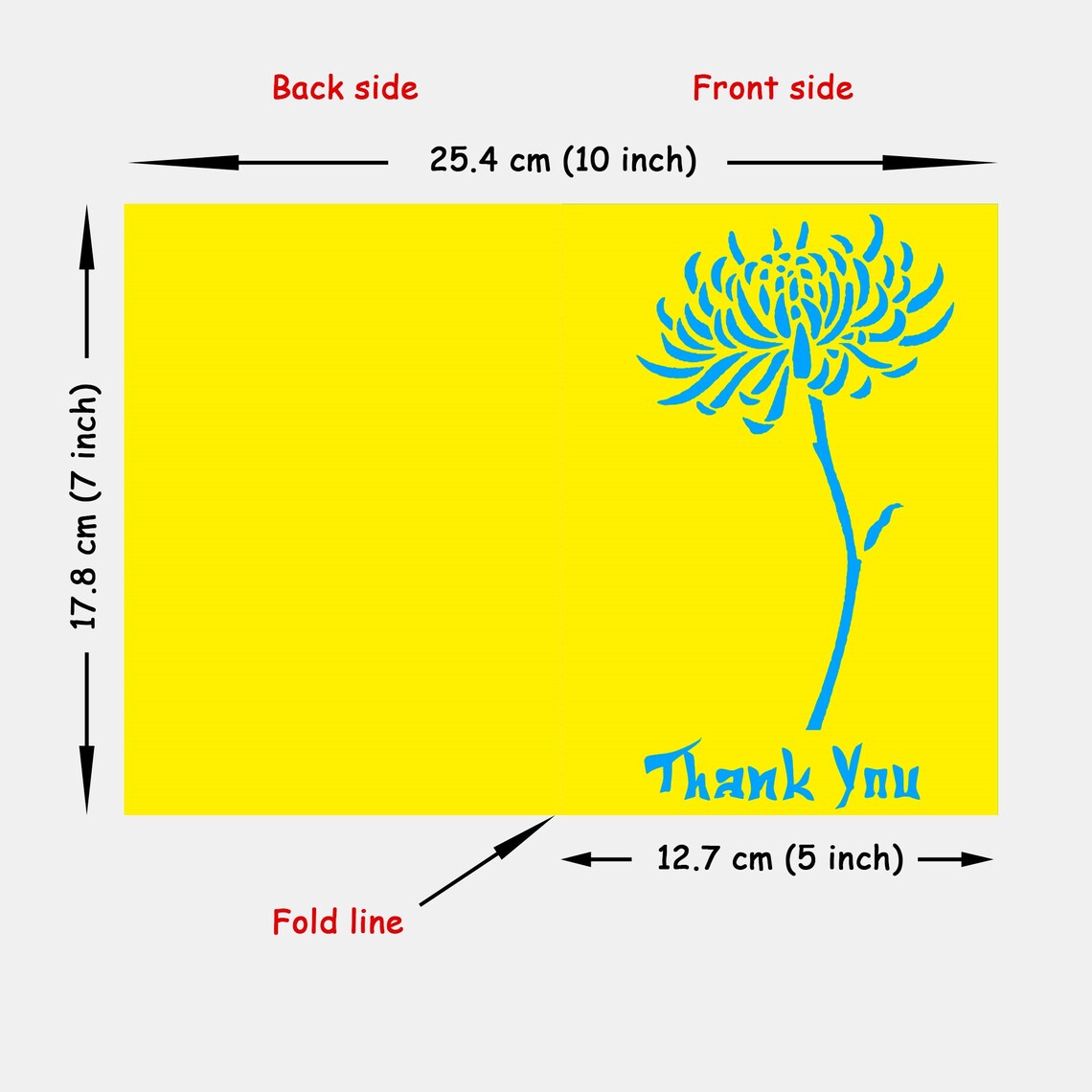 Thank You Card SVG JPEG File Instant Download DIY Cutting Etsy