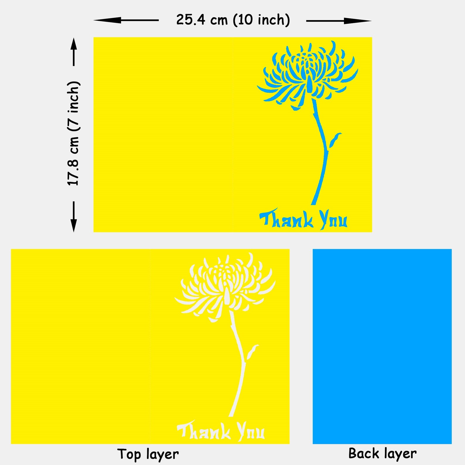 Thank You Card SVG JPEG File Instant Download DIY Cutting Etsy