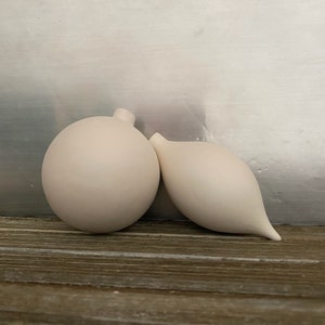 Christmas Ornament Bisque Ceramic