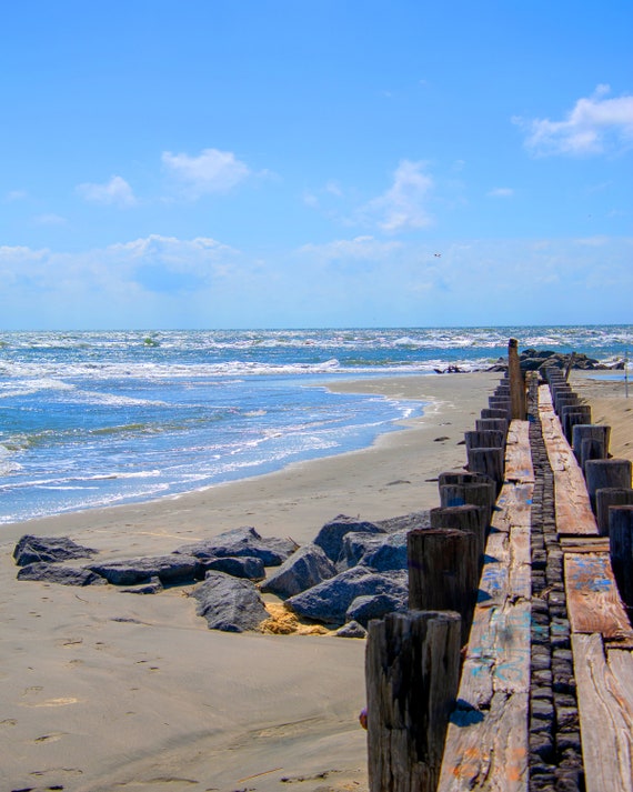 Vertical Photography Print Worn Charleston Pier Etsy