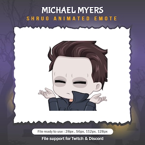 Michael Myers dead by daylight Shrug emotes / DBD Twitch Emote