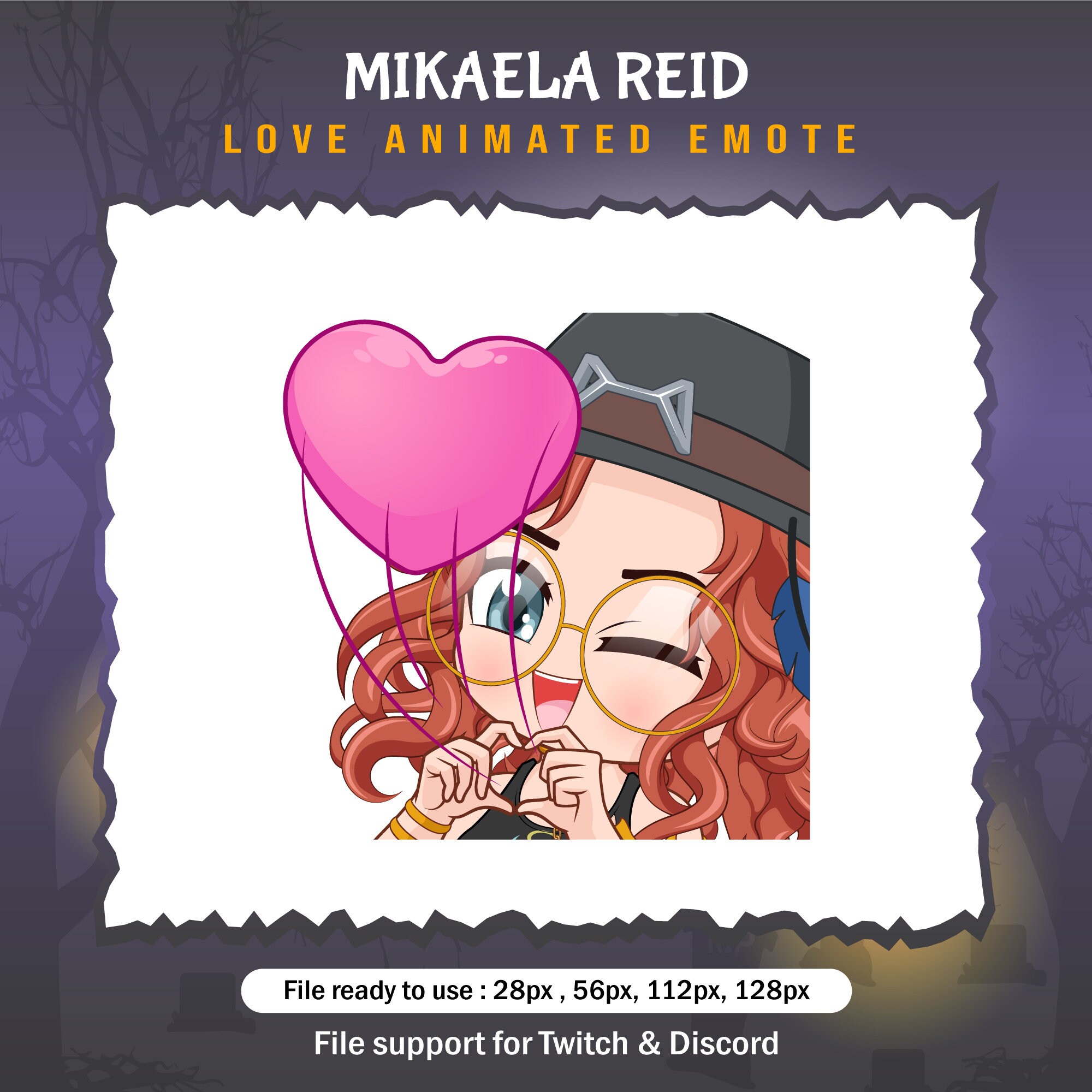 Mikaela Reid muerta a la luz del día Gestos de amor / DBD Twitch Emote
