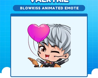 Valkyrie Apex Legends Blows kiss emote for twitch | Apex animated emotes