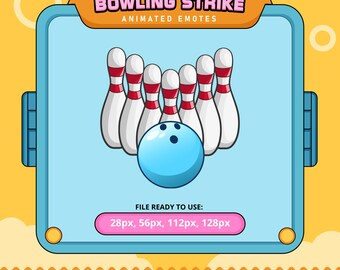 Bowling Strike Animated Emote | Twitch, Discord (Digital Download)