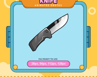 Animated Knife Emote | Twitch, Discord, Kick (Digital Download)