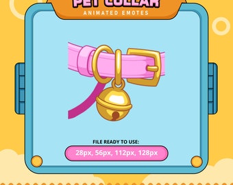 Pet Collar Animated Emote | Twitch, Discord (Digital Download)