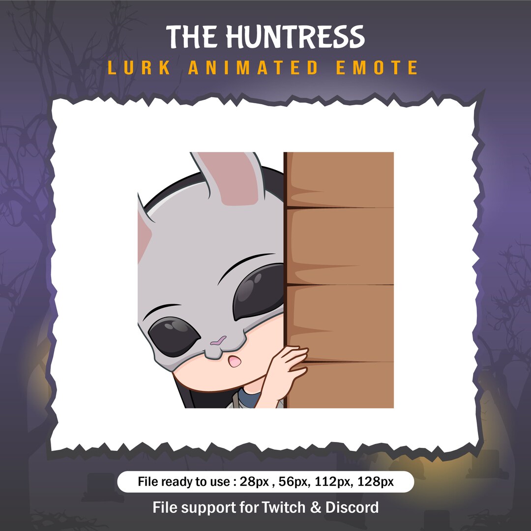 The Huntress Dead by Daylight Lurk Emotes / DBD Twitch Emote - Etsy