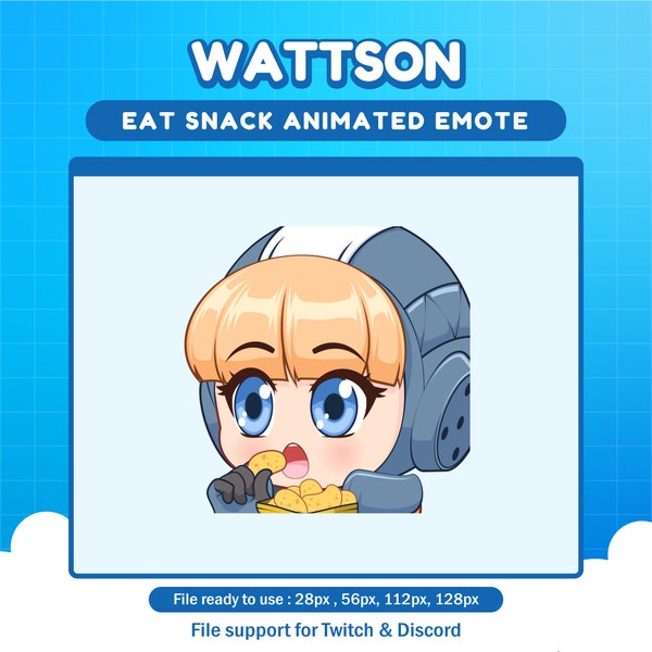 Wattson Apex Legends Eat Snack emote for twitch | Apex animated emotes