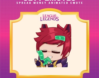 Sett League of Legends Spread Money emote for Twitch | League of Legends animated emotes
