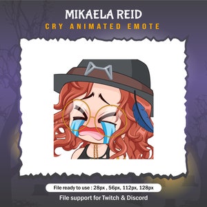 Mikaela Reid dead by daylight Cry emotes / DBD Twitch Emote