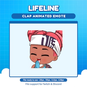 Lifeline Apex Legends Clap emote for twitch | Apex animated emotes