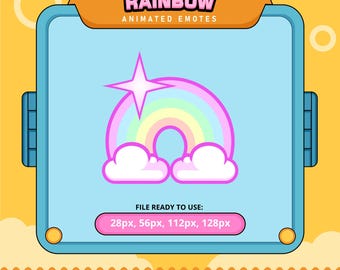 Rainbow Animated Emotes | Twitch, Discord (Digital Download)