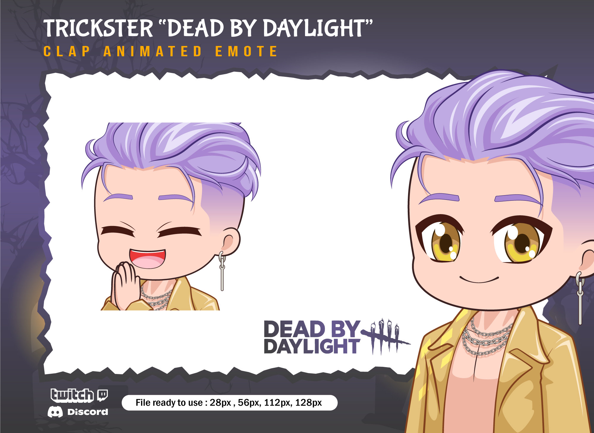 Ji-woon Hak / the Trickster Dead by Daylight Clap Emotes / DBD - Etsy